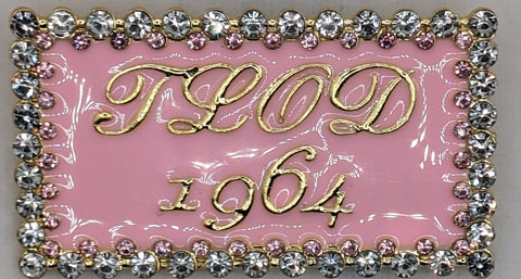 TLOD/1964 gold/pink enamel
