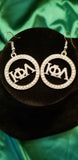 Iota Pearl circle earrings-restocked!