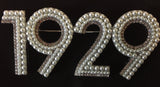 1929 Pearl and Crystal pin