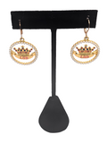 TLOD jeweled crown/pearl earrings