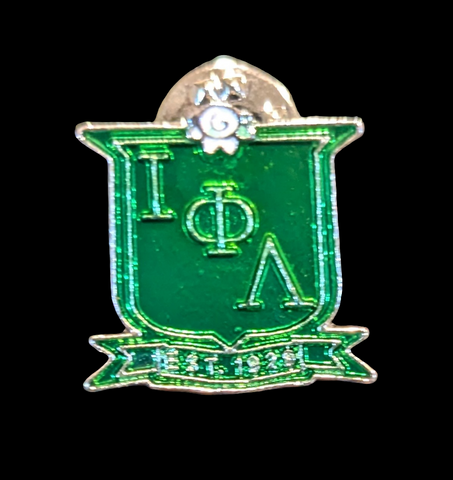 Iota Phi Lambda shield pin