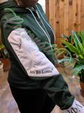 Emerald Iota Phi Lambda embroidered hoodie