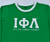 Iota Phi Lambda long sleeve embroidered t-shirt
