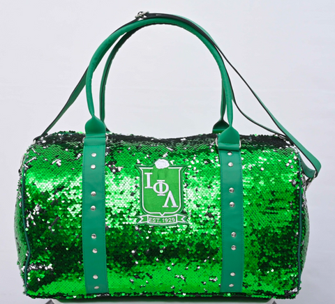 Iota Phi Lambda Sequin Duffel Bag