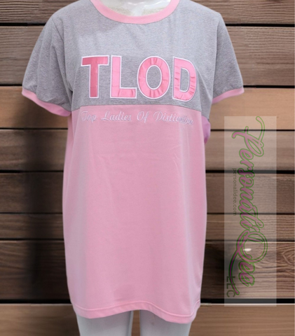 TLOD dual color embroidered tee