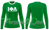 Iota Phi Lambda long sleeve embroidered t-shirt