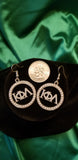 Iota Pearl circle earrings-restocked!