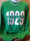 1929 Iota Phi Lambda embroidered tee