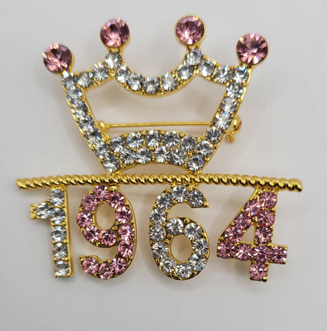 1964 Crown brooch