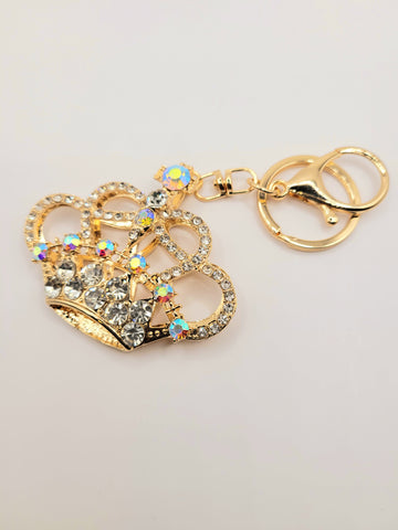 Bling crown purse charm / keychain