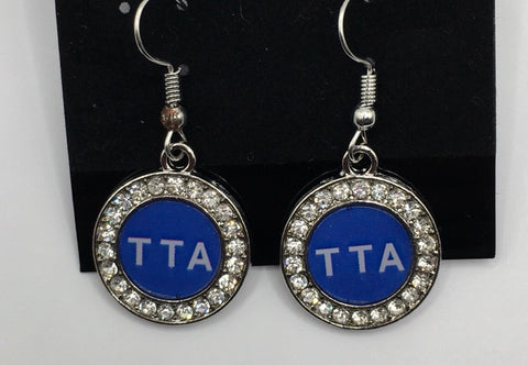 TTA round bling earrings